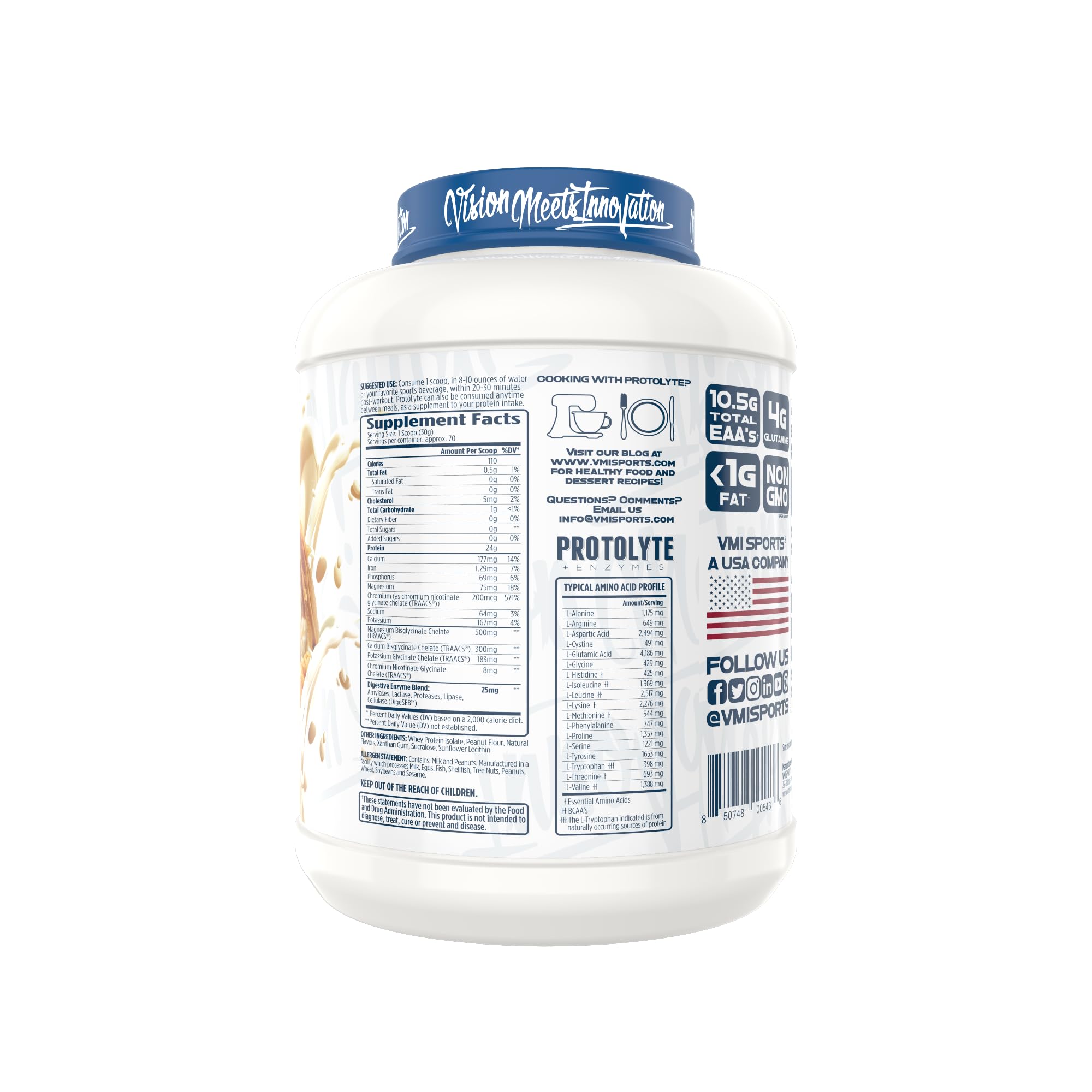 Pouring ProtoLyte into glass reveals creamy texture and inviting vanilla aroma