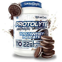 VMI Sports ProtoLyte whey isolate tub showing lean protein source for muscle support