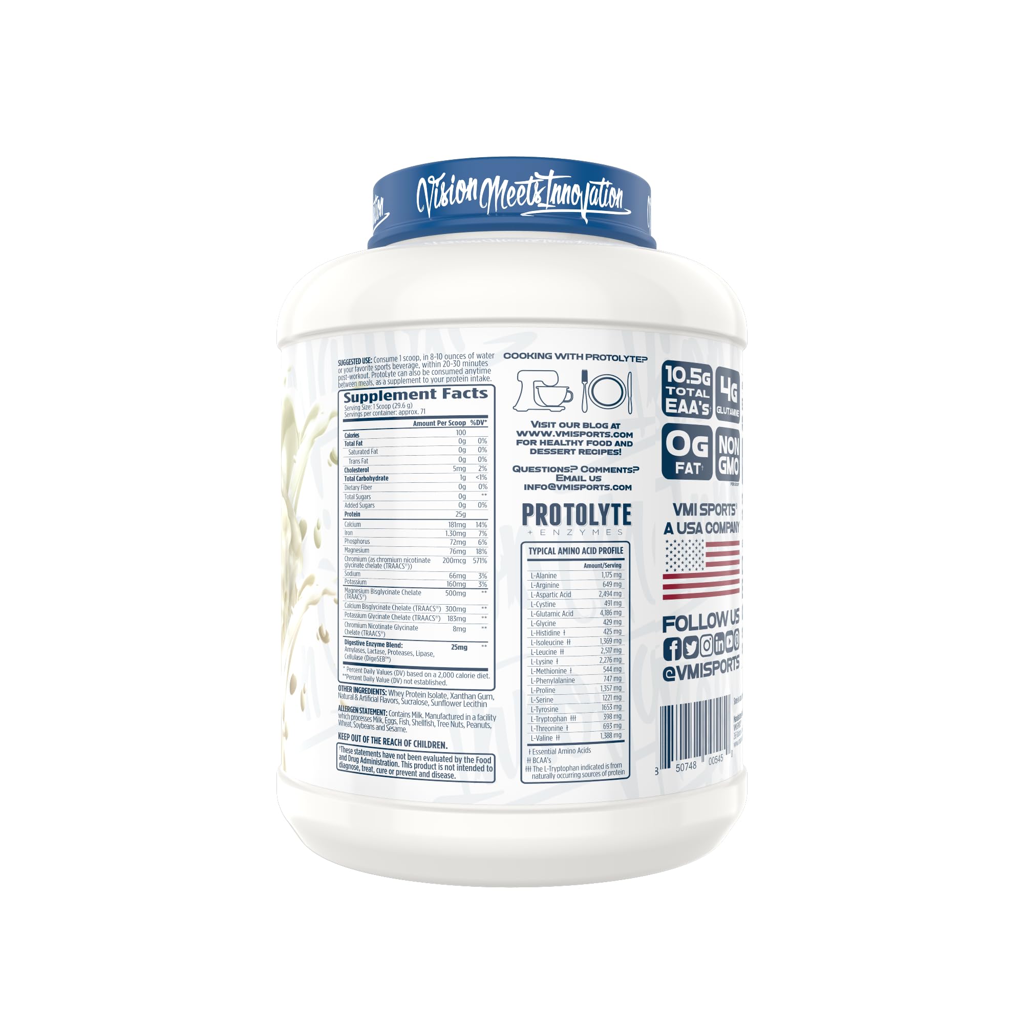 Sealed ProtoLyte tub conveys freshness and easy mixing
