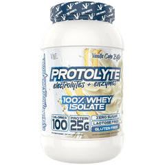 VMI ProtoLyte packaging highlights non-GMO ingredients for quality-conscious athletes.