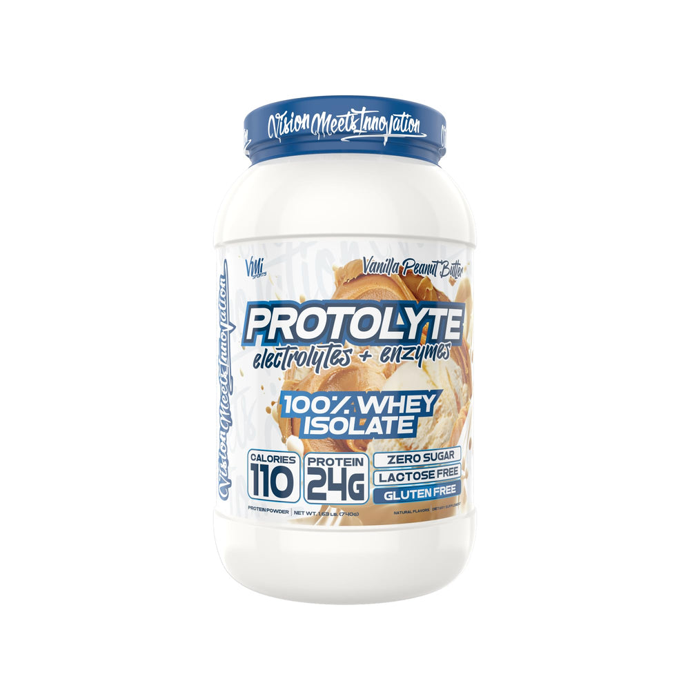 Shaker of ProtoLyte demonstrates quick-mixing whey isolate for a smooth shake.