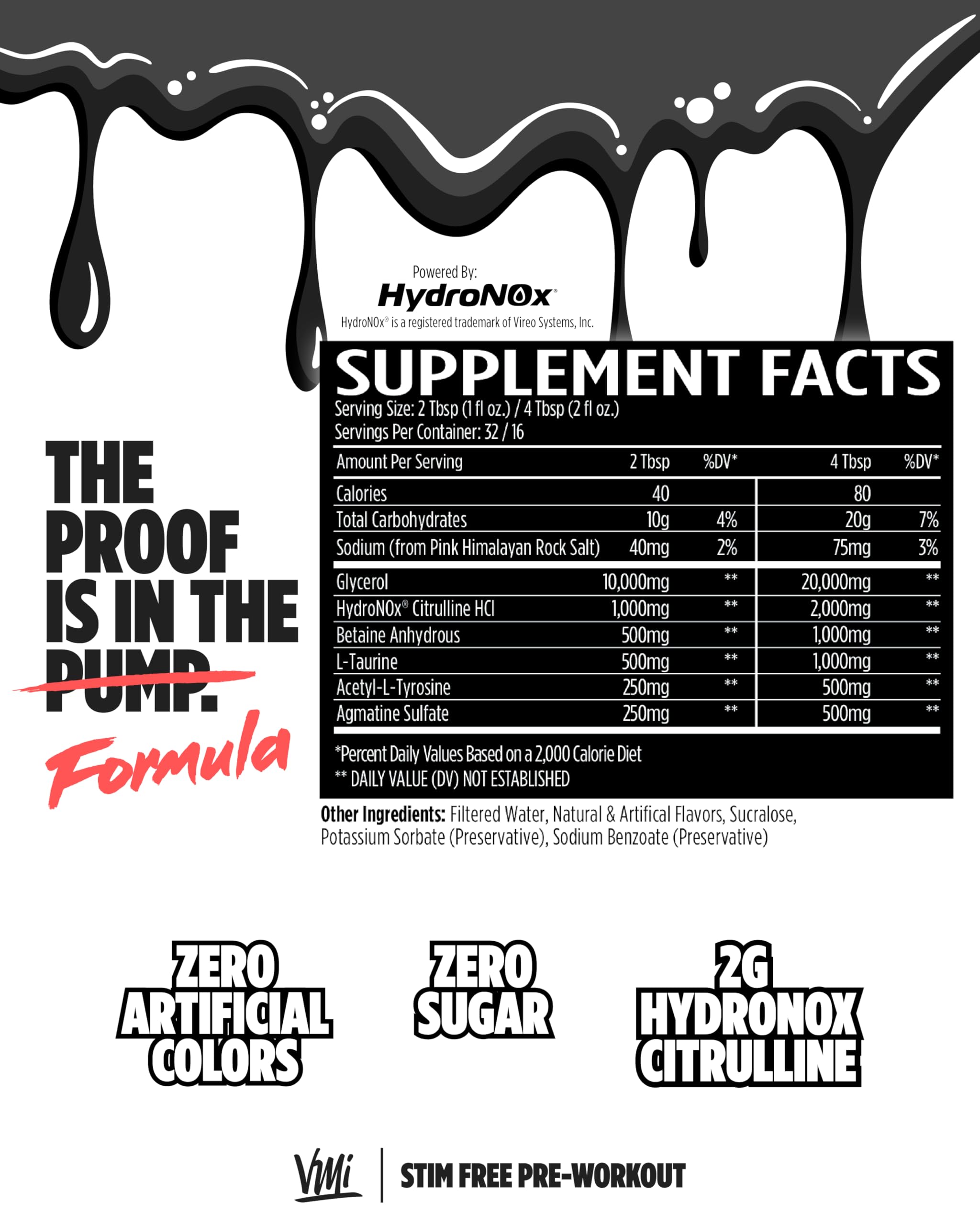 VMI Sports Pump N Flow Gummy Bear flavor liquid ready for training.