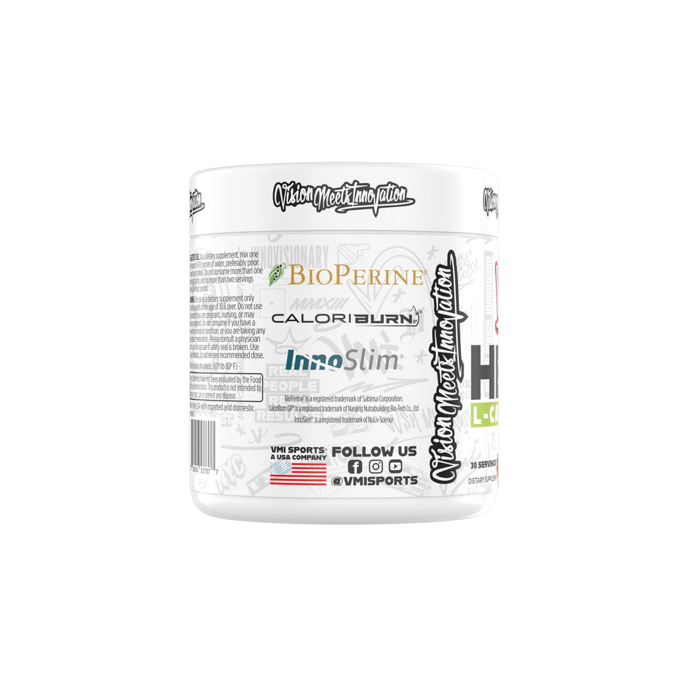Glass with prepared Heat L-Carnitine Powder drink ready to sip during training.