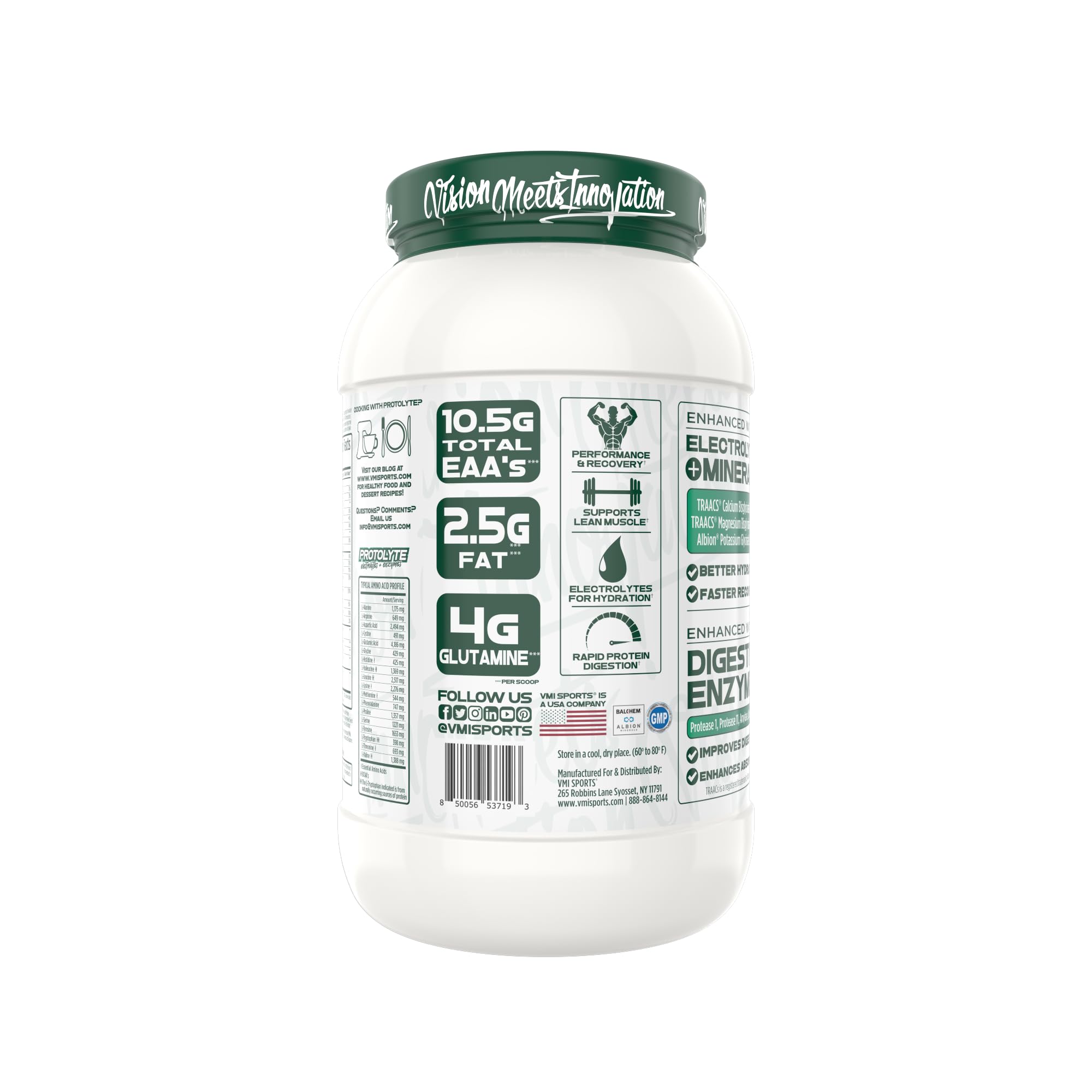 VMI Protolyte protein powder scoop for convenient daily protein servings