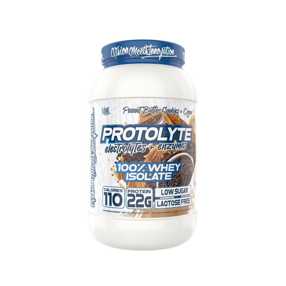 ProtoLyte whey isolate label close-up highlights non-GMO claim