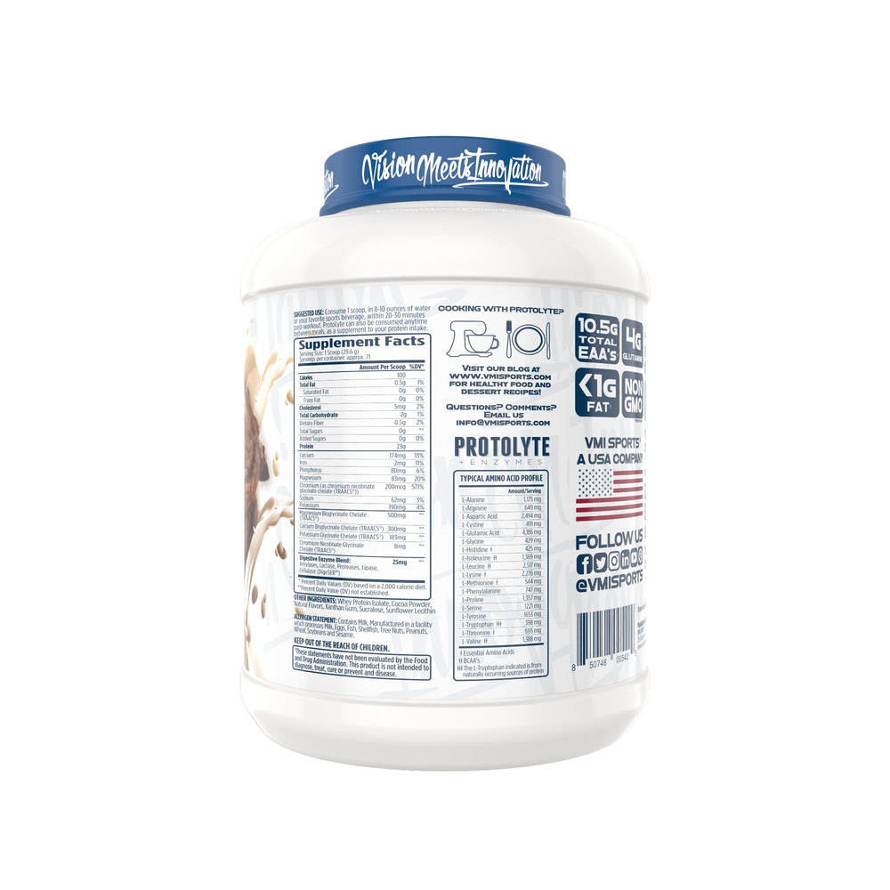 Close-up of ProtoLyte packaging highlighting flavor and quality.