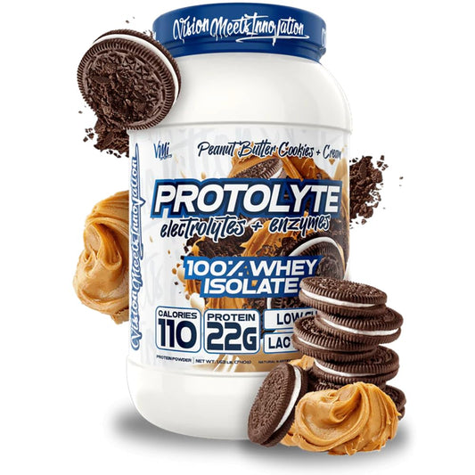 VMI Sports ProtoLyte PB Cookie Cream bottle for easy protein fueling