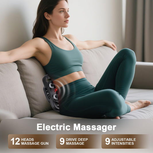 Vnina massage gun showing nine modes and nine speeds for personalized relief