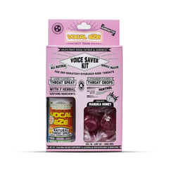 Vocal Eze throat spray bottle provides soothing throat relief and vocal comfort.