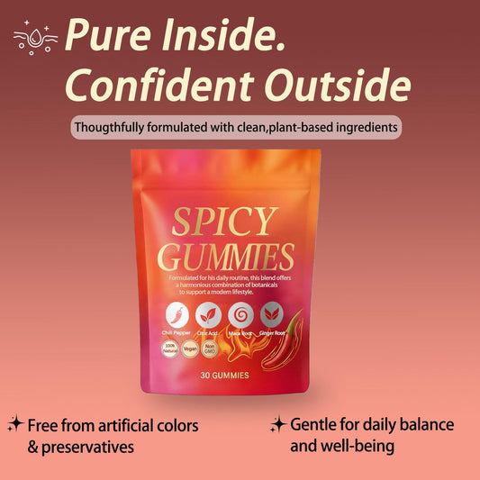 Voererh Spicy Gummy Hot Peach close-up texture shows juicy peach