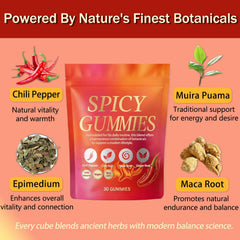 Voererh Spicy Square Gummy being held demonstrates a portable wellness option.