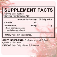 VOFANK Astaxanthin bottle on shelf at home.