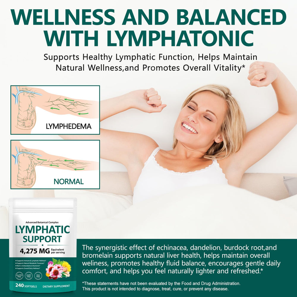 VOGSIG Lymphatic Drainage clean label vegan promise on packaging.