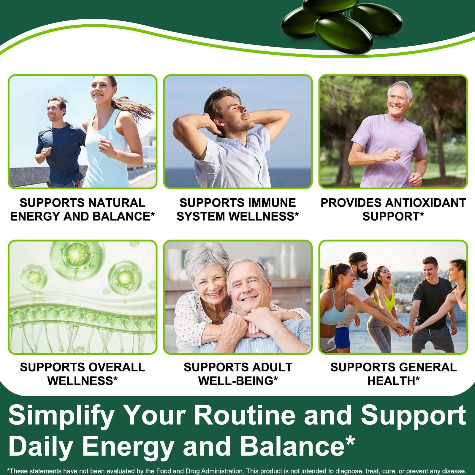 VOGSIG Spirulina Chlorella capsules showcasing plant-based protein benefits.