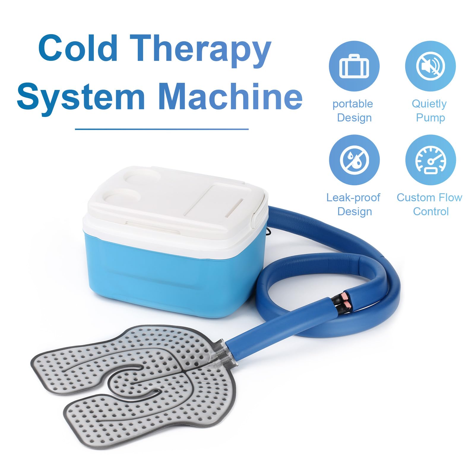 Voinnokal ice pack extension tubing for easy setup and continuous cooling.