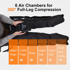 Voinnokal leg massager side view with accessible controls