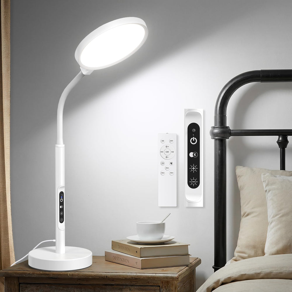 Volisun 10000 lux lamp on desk delivers daylight-like illumination for focused work