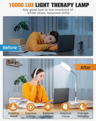 Volisun lamp color temperature control display showing warm to daylight options
