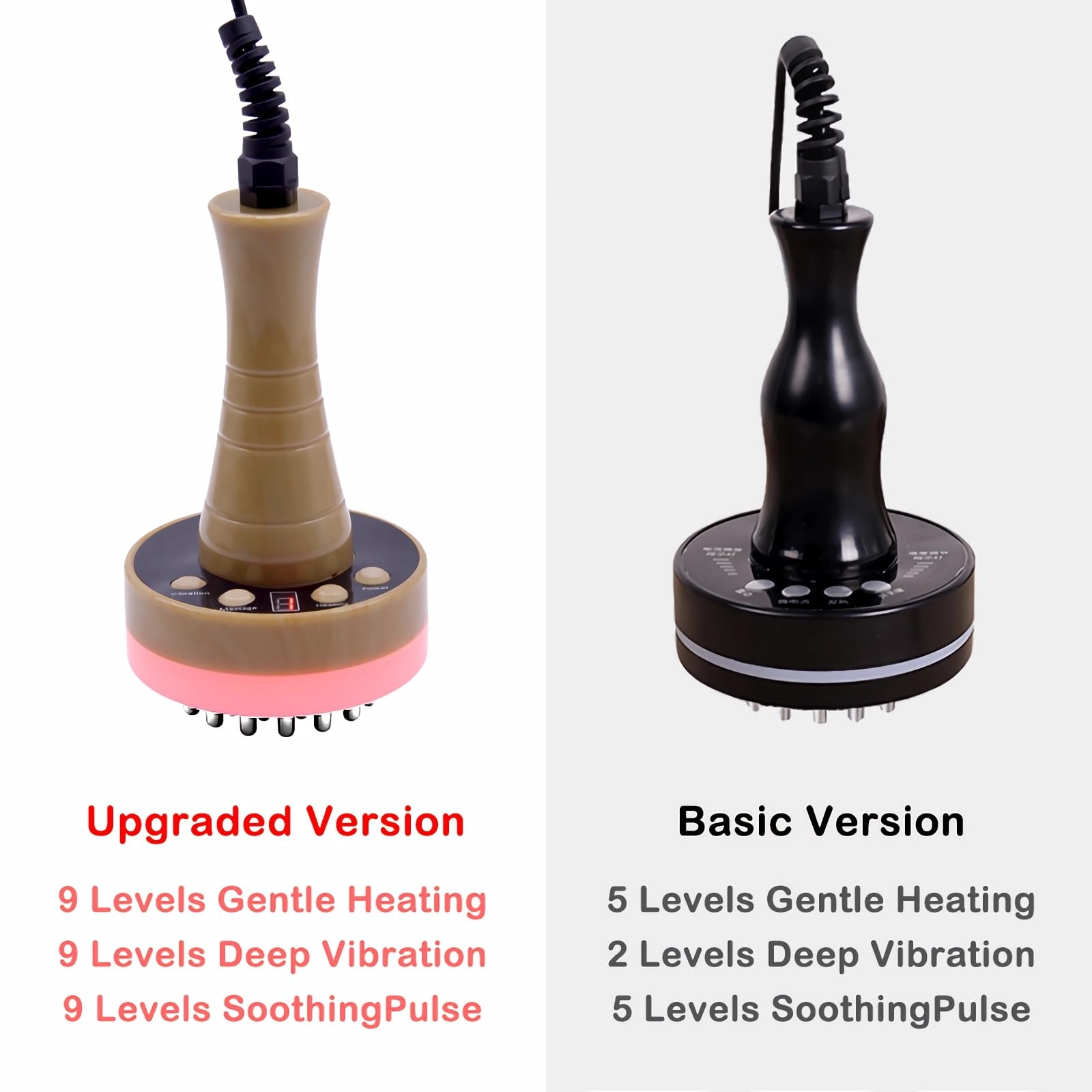 Volongoto massager used on legs to target smoother skin texture and potential toning.