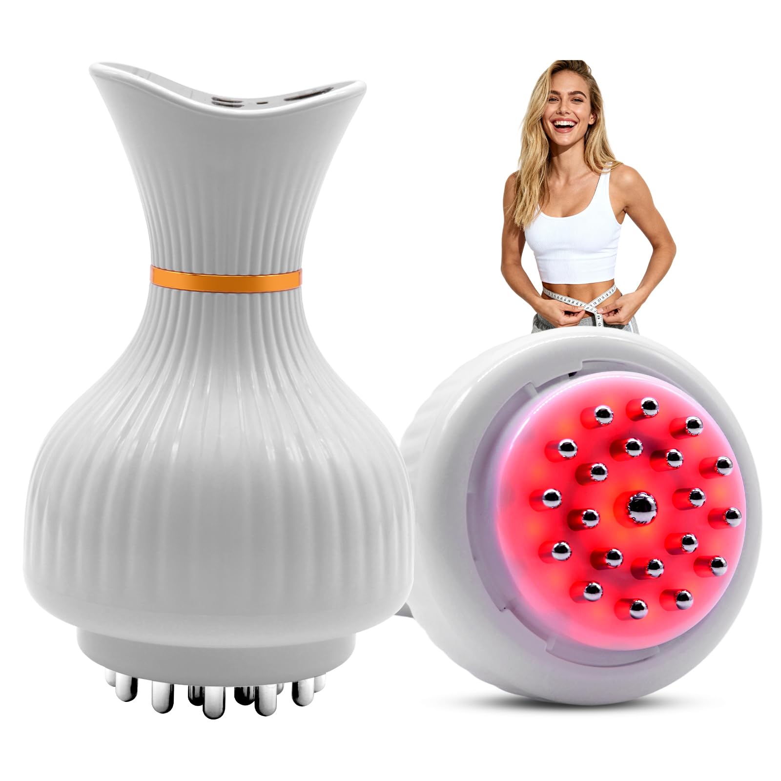 Volongoto Lymphatic Drainage Massager front view with 4-in-1 modes for at-home relief