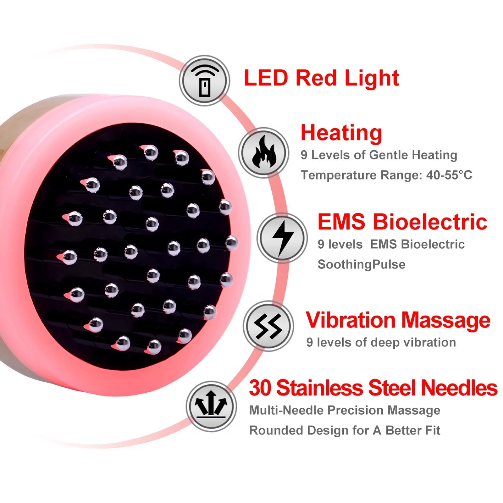 Volongoto massage control panel showing adjustable heat and speed for personalized comfort.