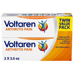 Voltaren Arthritis Pain Gel two-tube package ready for targeted joint relief