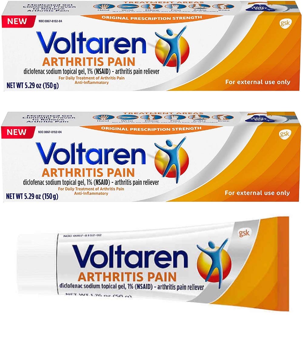 Voltaren Pain Gel Set front packaging shown for easy daily pain care