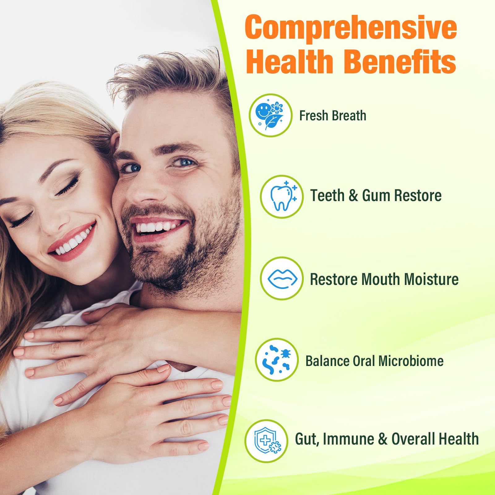 Voltexim dry mouth relief tablets shown for on-the-go use.