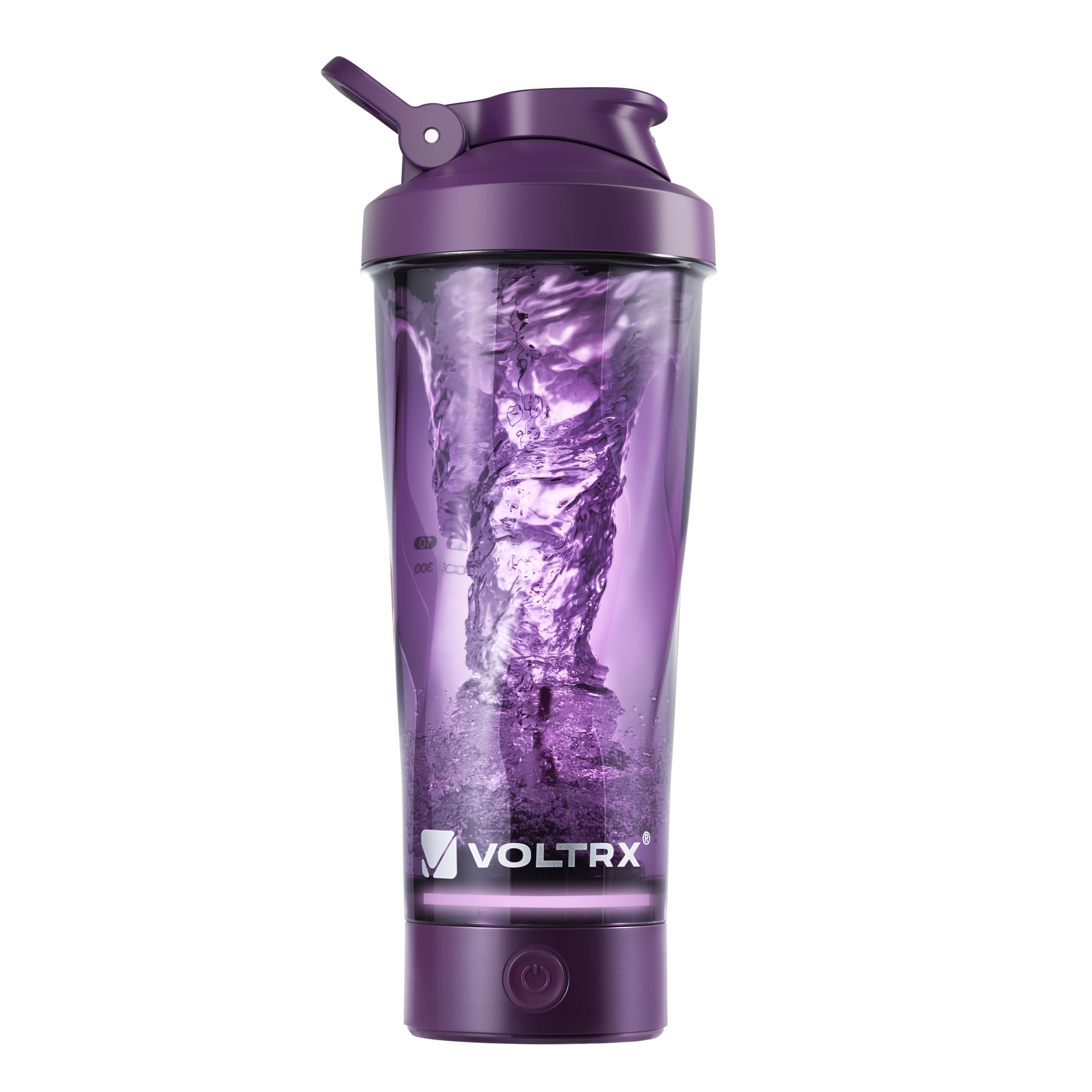 VOLTRX VortexBoost purple shaker front view for quick, smooth shakes.