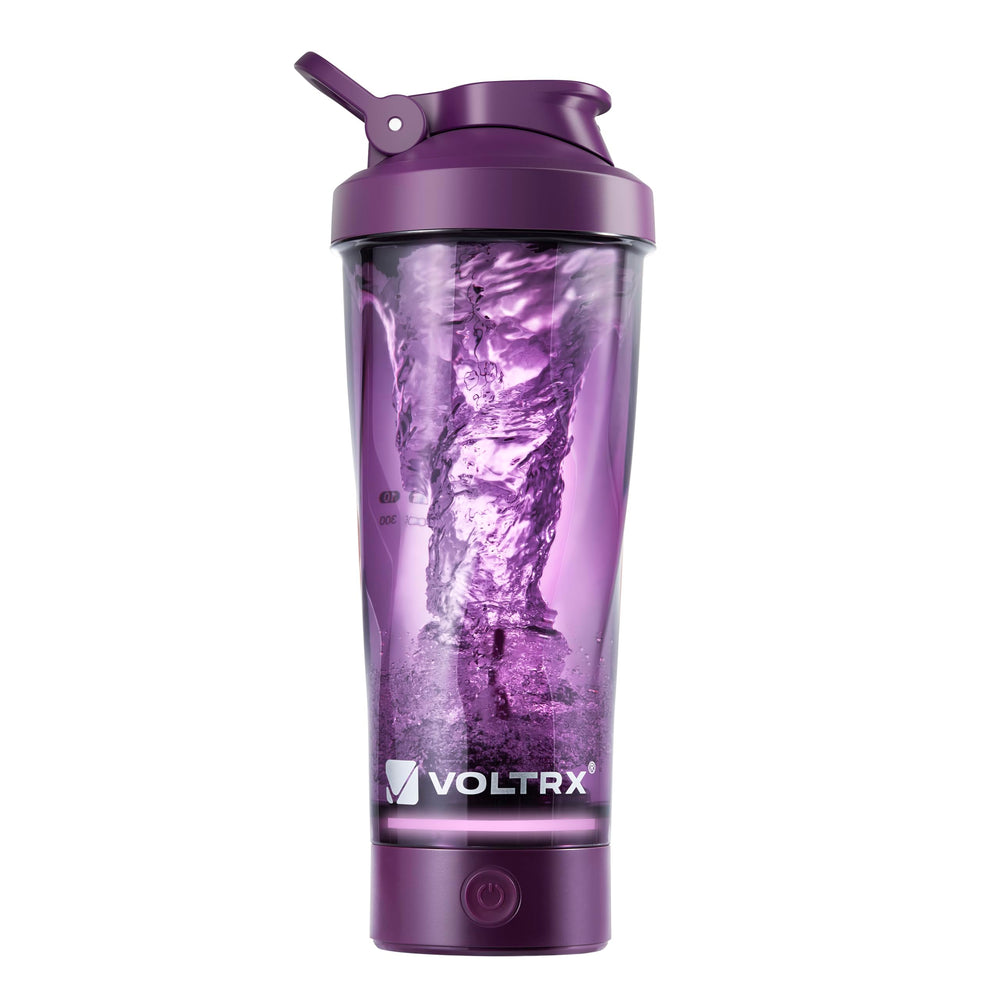 VOLTRX VortexBoost purple shaker front view for quick, smooth shakes.
