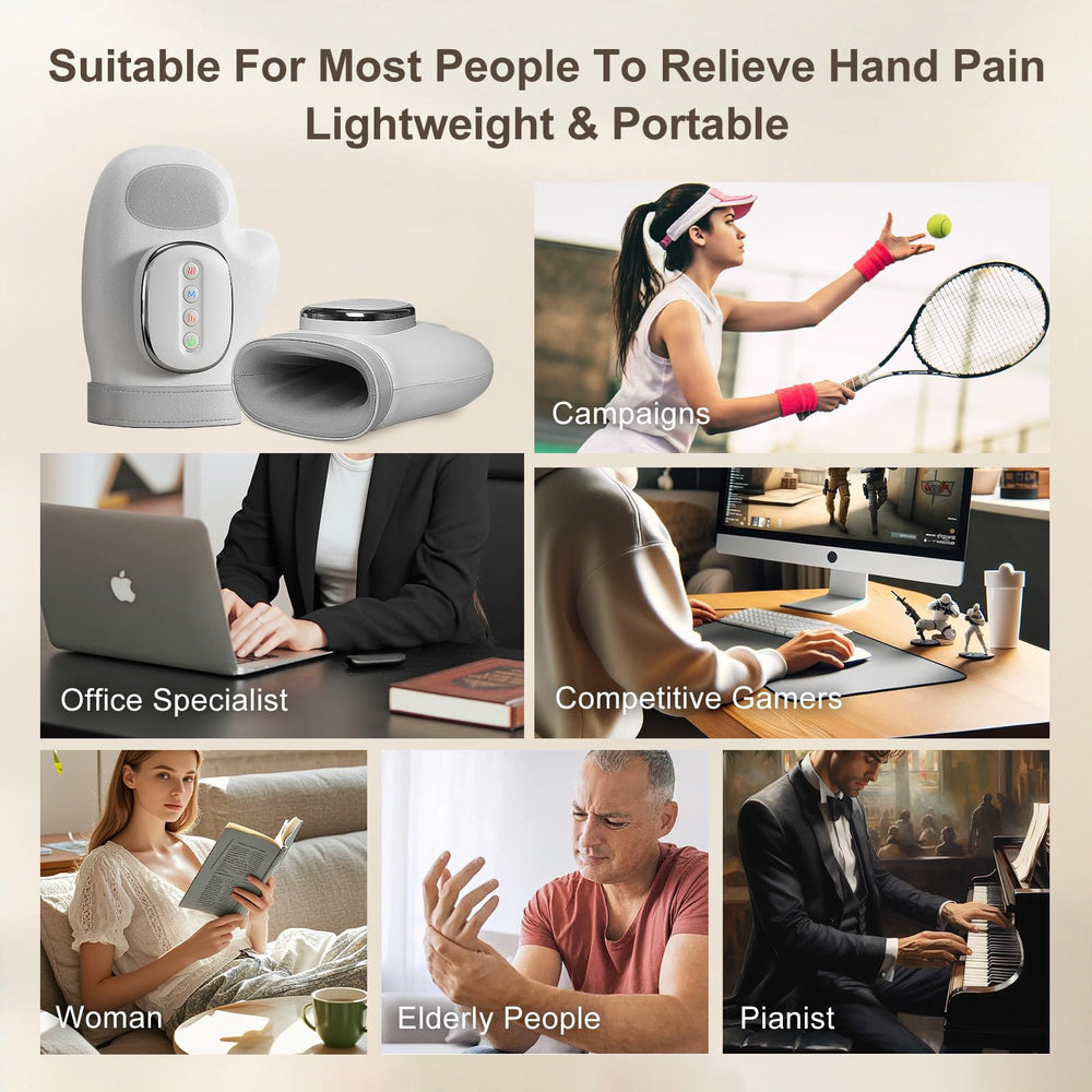 Voluart Hand Massager ergonomic design suits various hand sizes