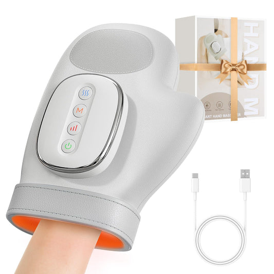 Voluart Hand Massager front view showing compact device ready for quick relief