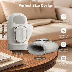 Voluart Hand Massager heat settings highlight soothing warmth for muscles