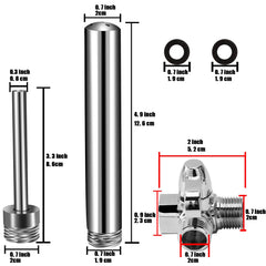 VONDERSO narrow 3.5-inch nozzle for precise water contact and gentler feel.