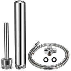 VONDERSO 6-foot stainless steel shower tube for flexible cleansing sessions.