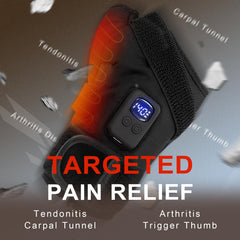 VoodooSpot heated carpal tunnel gloves thumb heat targets the thumb area for grip comfort