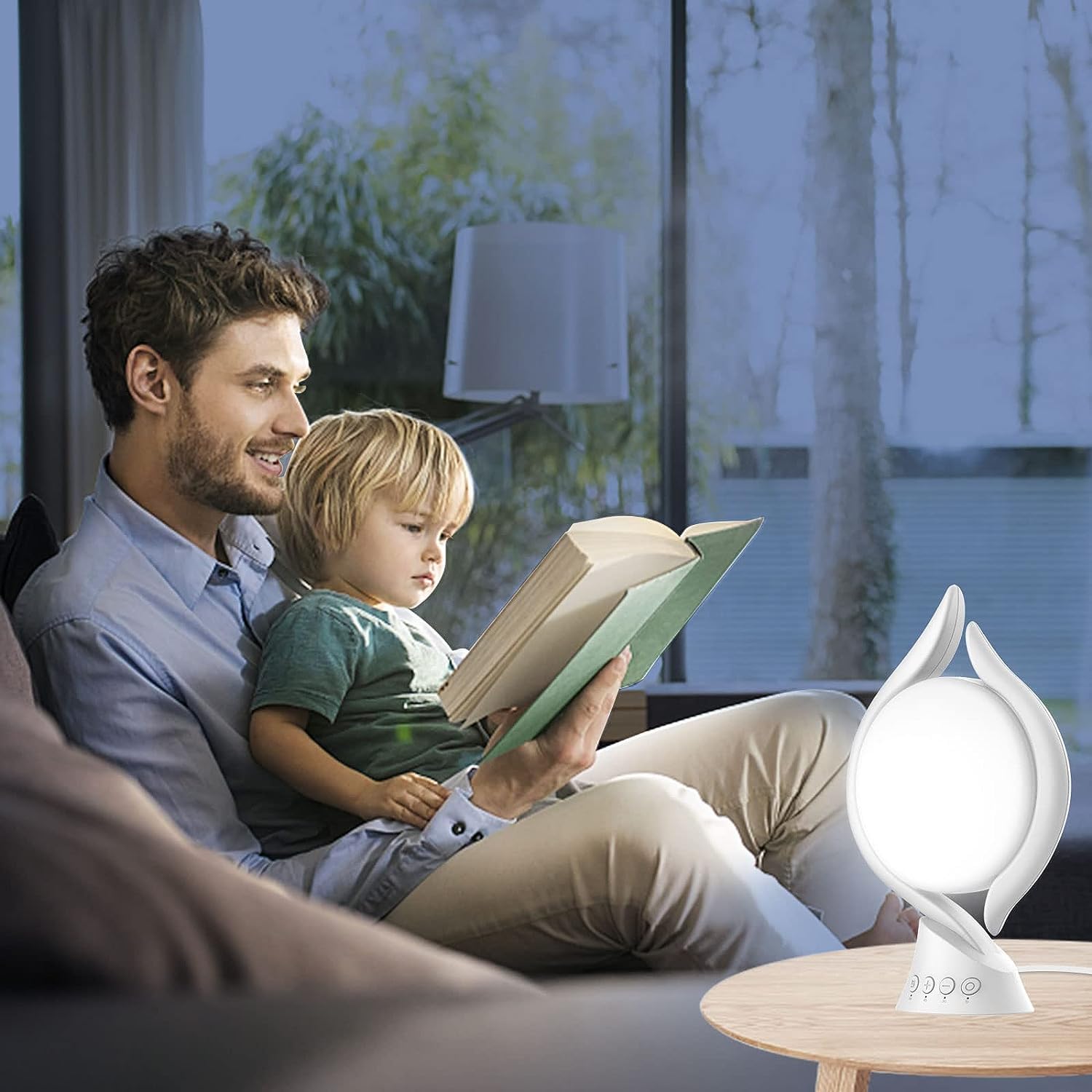 Voraiya lamp suited for bedside or desk use in small spaces