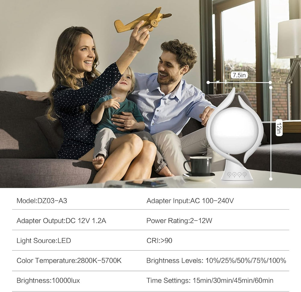 Voraiya lamp with five brightness levels for adaptable lighting