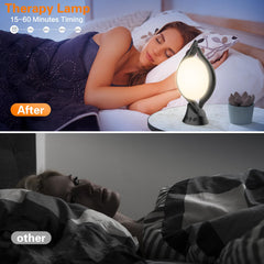 Voraiya light therapy lamp on desk with clear glare-free illumination.