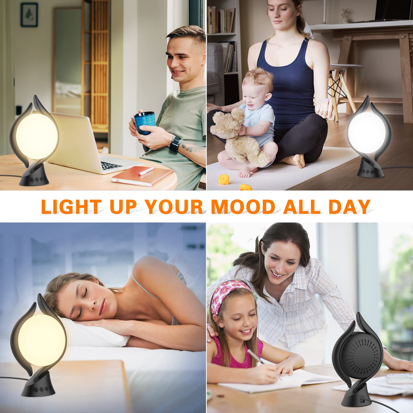 Voraiya flame-design lamp combines mood lighting with functional brightness.