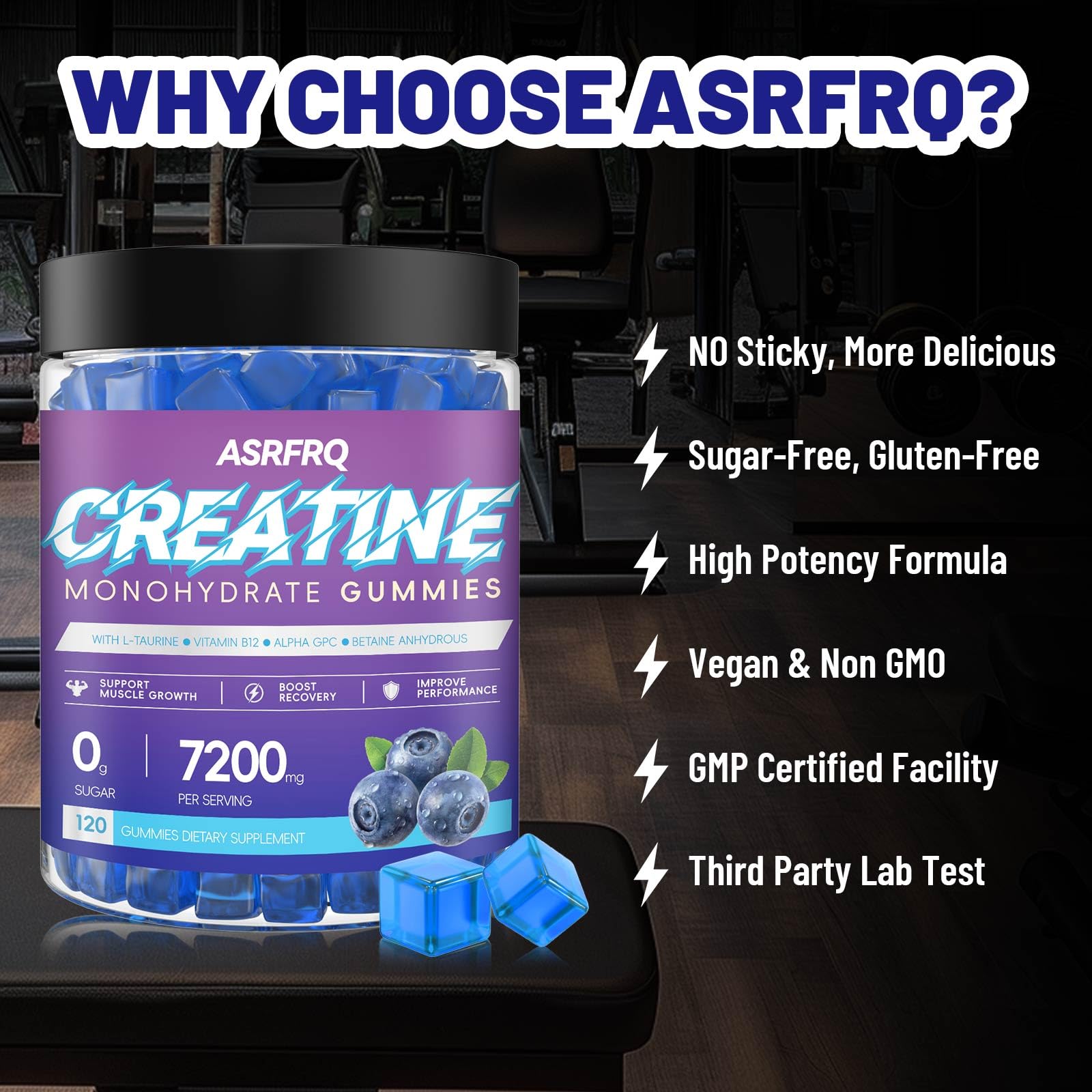 Vorelivital Creatine Monohydrate Gummies on-the-go pack ready for workouts.
