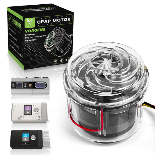 VORGENS CPAP motor installed on AirSense 10 for a precise fit and reliable performance.