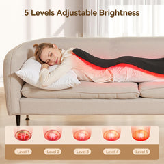 Vortro therapy mat offers 3 modes and 5 brightness levels.