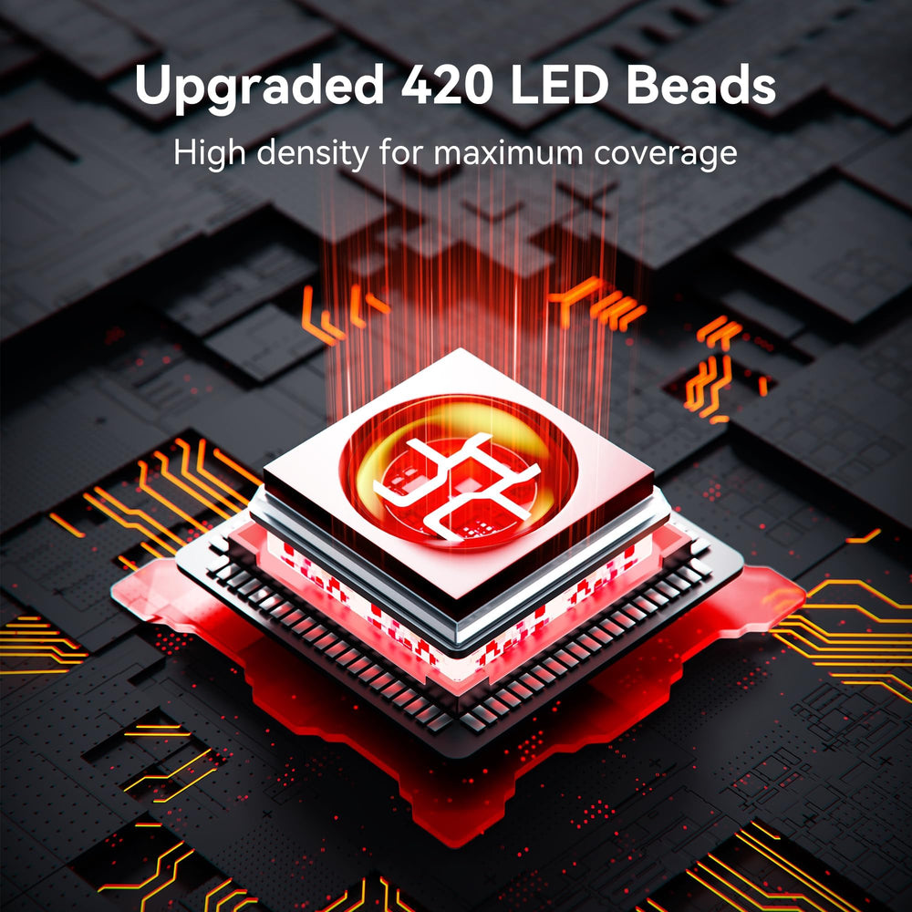 Vortro mat emits 660nm red and 850nm infrared light across the body.