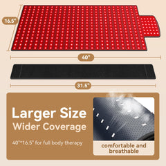Vortro mat on a couch demonstrating flexible setup for comfort.