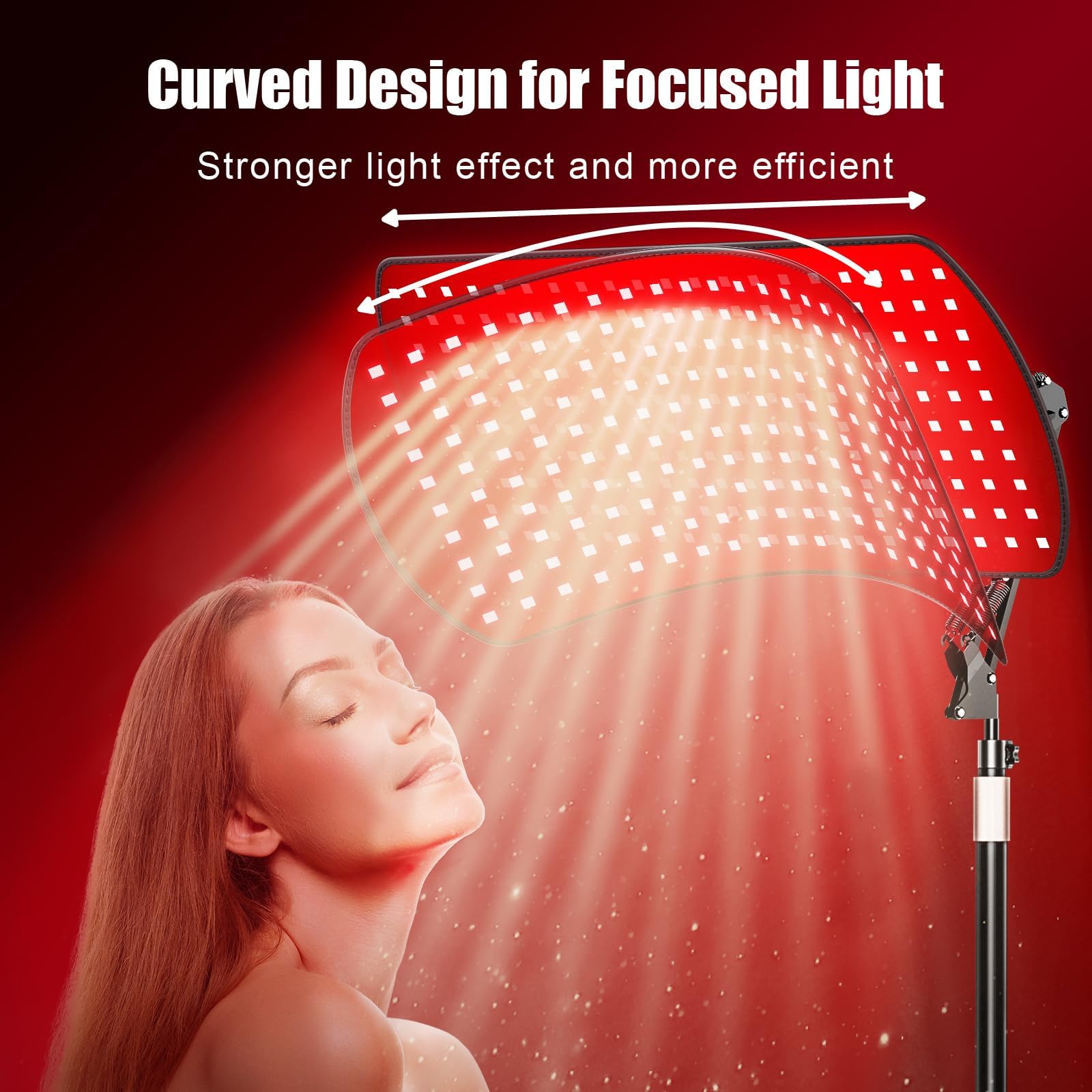 Vortro red-light therapy panel covering the full body for targeted relief and recovery sessions.