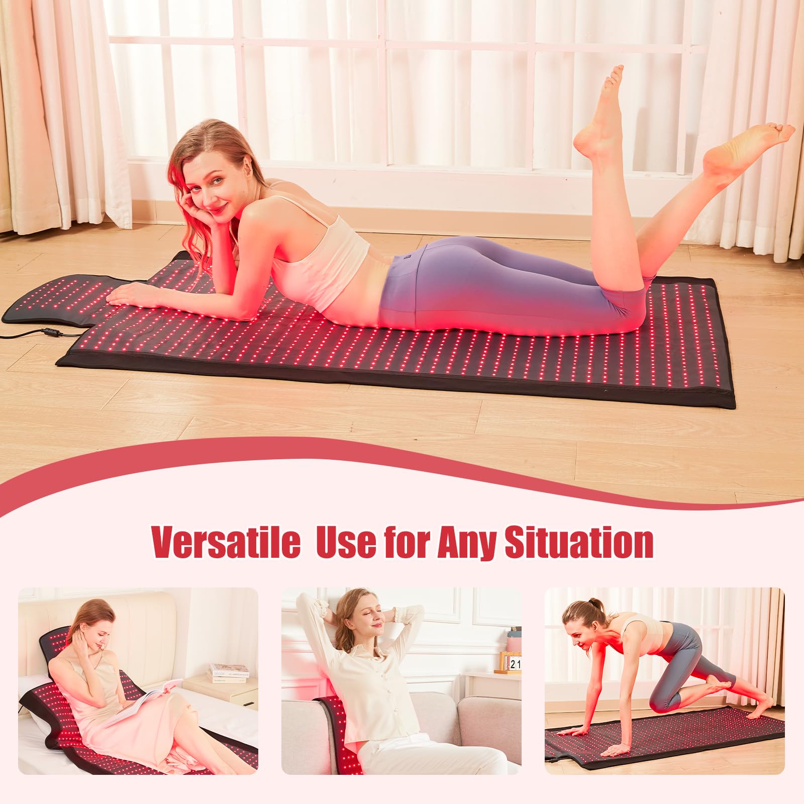 Vortro remote control allows easy mode and intensity adjustments.