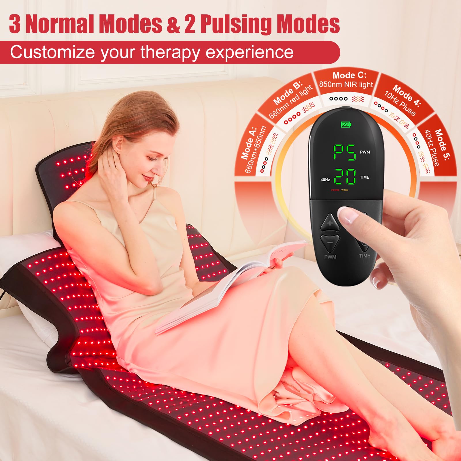 Vortro mat includes six timer settings and auto shutoff for safety.