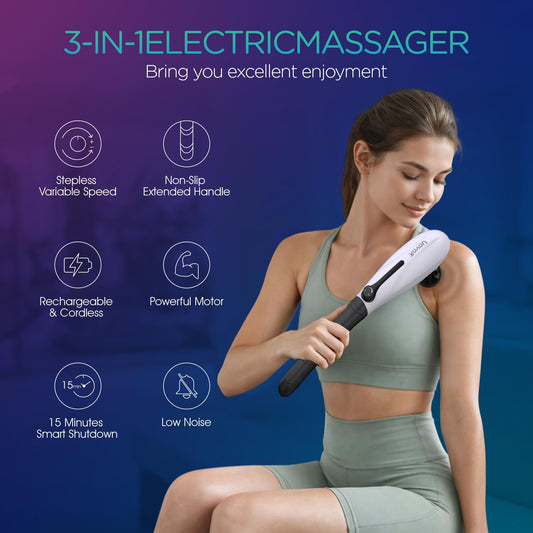 VOYOR-HEALTH five-head massage attachments for full-body reach