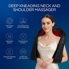 Close-up of VOYOR-HEALTH massager kneading nodes delivering soothing pressure.